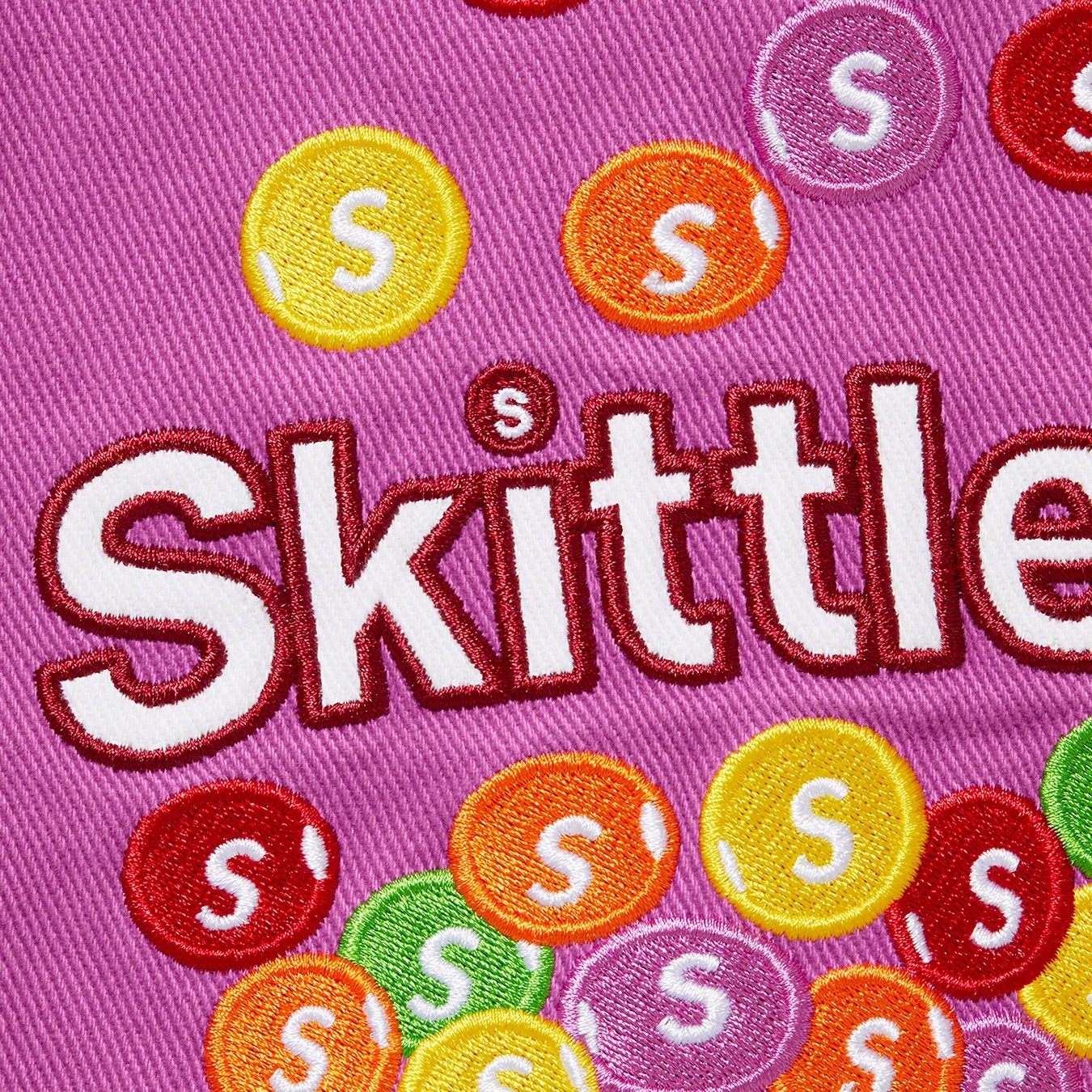 Supreme®/Skittles®/<wbr>Mitchell & Ness® Varsity Jacket view 5